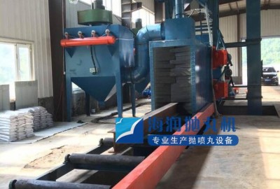 小型H型钢结构抛丸机