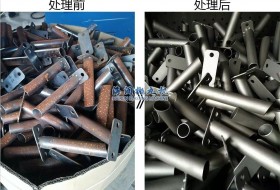 山东客户选购吊钩式抛丸机验货现场